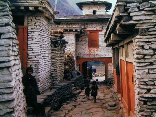 ネパールヒマールの村